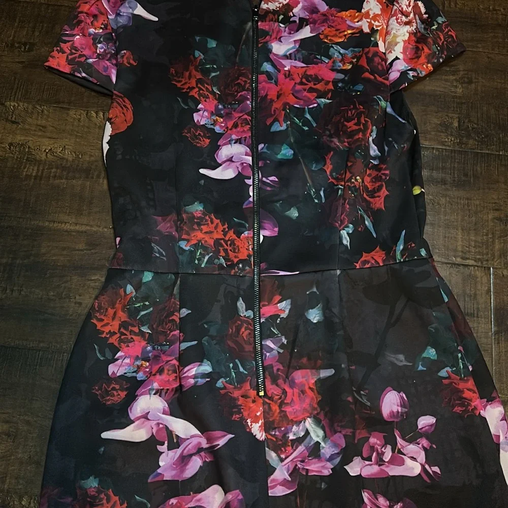 Betsey Johnson Vintage Floral Dress Size M - Picture 4 of 5